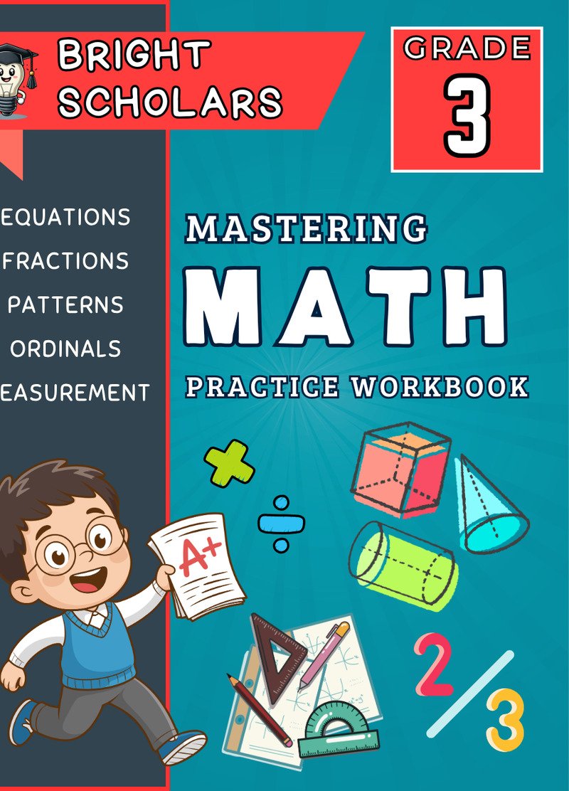 Bright Scholars Grade 3 Math workbook cover